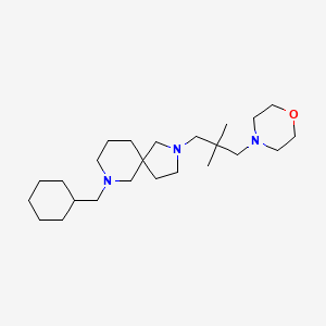 7-(cyclohexylmethyl)-2-[2,2-dimethyl-3-(4-morpholinyl)propyl]-2,7-diazaspiro[4.5]decane