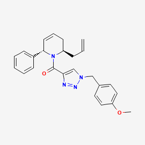 molecular formula C25H26N4O2 B4254262 (2R*,6S*)-2-allyl-1-{[1-(4-methoxybenzyl)-1H-1,2,3-triazol-4-yl]carbonyl}-6-phenyl-1,2,3,6-tetrahydropyridine 