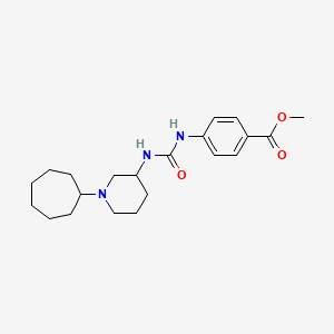 methyl 4-({[(1-cycloheptyl-3-piperidinyl)amino]carbonyl}amino)benzoate