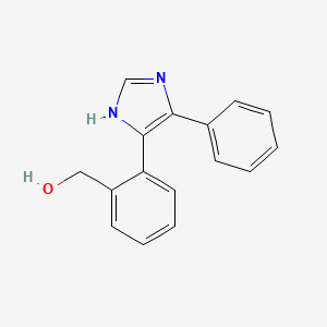 molecular formula C16H14N2O B4254290 [2-(4-phenyl-1H-imidazol-5-yl)phenyl]methanol 
