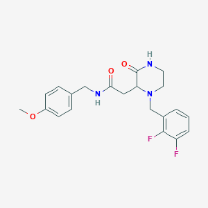 2-[1-(2,3-difluorobenzyl)-3-oxo-2-piperazinyl]-N-(4-methoxybenzyl)acetamide