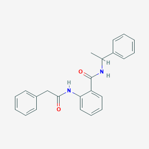 molecular formula C23H22N2O2 B425437 2-[(phenylacetyl)amino]-N-(1-phenylethyl)benzamide 