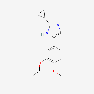 molecular formula C16H20N2O2 B4254401 2-cyclopropyl-4-(3,4-diethoxyphenyl)-1H-imidazole 