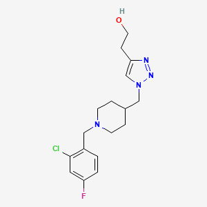 2-(1-{[1-(2-chloro-4-fluorobenzyl)-4-piperidinyl]methyl}-1H-1,2,3-triazol-4-yl)ethanol trifluoroacetate (salt)