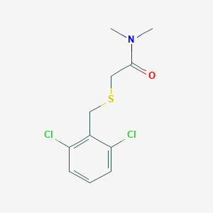 molecular formula C11H13Cl2NOS B425448 2-[(2,6-dichlorobenzyl)sulfanyl]-N,N-dimethylacetamide 