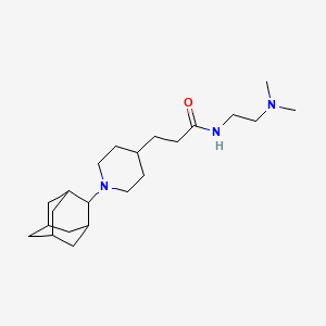 molecular formula C22H39N3O B4254482 3-[1-(2-adamantyl)-4-piperidinyl]-N-[2-(dimethylamino)ethyl]propanamide 