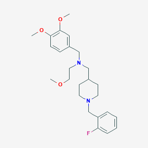 (3,4-dimethoxybenzyl){[1-(2-fluorobenzyl)-4-piperidinyl]methyl}(2-methoxyethyl)amine