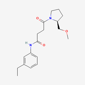N-(3-ethylphenyl)-4-[(2S)-2-(methoxymethyl)pyrrolidin-1-yl]-4-oxobutanamide