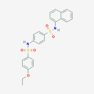 molecular formula C24H22N2O5S2 B425459 4-ethoxy-N-[4-(naphthalen-1-ylsulfamoyl)phenyl]benzenesulfonamide 