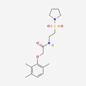 molecular formula C17H26N2O4S B4254632 N-[2-(pyrrolidin-1-ylsulfonyl)ethyl]-2-(2,3,6-trimethylphenoxy)acetamide 