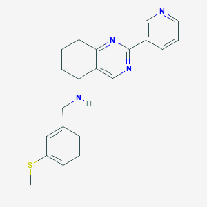 molecular formula C21H22N4S B4254640 N-[3-(methylthio)benzyl]-2-(3-pyridinyl)-5,6,7,8-tetrahydro-5-quinazolinamine 