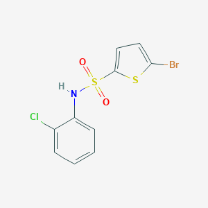 molecular formula C10H7BrClNO2S2 B425467 5-bromo-N-(2-chlorophenyl)thiophene-2-sulfonamide 