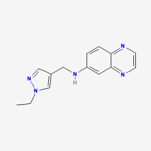 N-[(1-ethyl-1H-pyrazol-4-yl)methyl]-6-quinoxalinamine