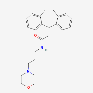 molecular formula C24H30N2O2 B4254695 2-(10,11-dihydro-5H-dibenzo[a,d][7]annulen-5-yl)-N-[3-(4-morpholinyl)propyl]acetamide 