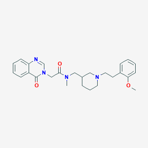 molecular formula C26H32N4O3 B4254758 N-({1-[2-(2-methoxyphenyl)ethyl]-3-piperidinyl}methyl)-N-methyl-2-(4-oxo-3(4H)-quinazolinyl)acetamide 