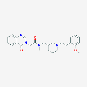 N-({1-[2-(2-methoxyphenyl)ethyl]-3-piperidinyl}methyl)-N-methyl-2-(4-oxo-3(4H)-quinazolinyl)acetamide