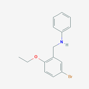 molecular formula C15H16BrNO B425477 N-(5-溴-2-乙氧基苄基)苯胺 CAS No. 664318-85-8