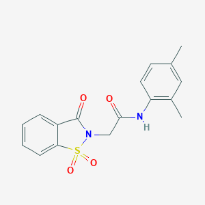 N-(2,4-dimethylphenyl)-2-(1,1-dioxido-3-oxo-1,2-benzisothiazol-2(3H)-yl)acetamide