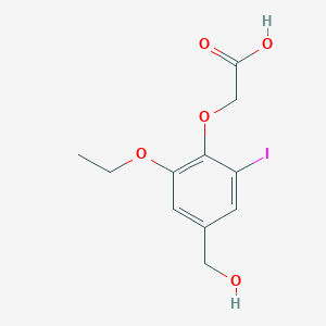 [2-Ethoxy-4-(hydroxymethyl)-6-iodophenoxy]acetic acid