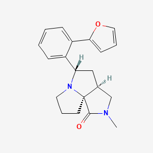 molecular formula C20H22N2O2 B4254854 (3aS*,5S*,9aS*)-5-[2-(2-furyl)phenyl]-2-methylhexahydro-7H-pyrrolo[3,4-g]pyrrolizin-1(2H)-one 