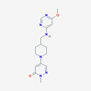 molecular formula C16H22N6O2 B4254936 5-(4-{[(6-methoxypyrimidin-4-yl)amino]methyl}piperidin-1-yl)-2-methylpyridazin-3(2H)-one 