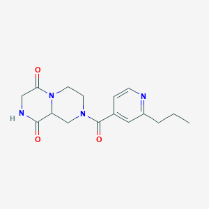 molecular formula C16H20N4O3 B4255057 8-(2-propylisonicotinoyl)tetrahydro-2H-pyrazino[1,2-a]pyrazine-1,4(3H,6H)-dione 