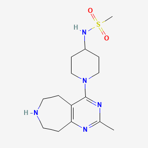 N-[1-(2-methyl-6,7,8,9-tetrahydro-5H-pyrimido[4,5-d]azepin-4-yl)piperidin-4-yl]methanesulfonamide