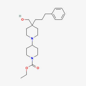 molecular formula C23H36N2O3 B4255198 ethyl 4-(hydroxymethyl)-4-(3-phenylpropyl)-1,4'-bipiperidine-1'-carboxylate 