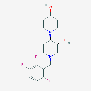 molecular formula C17H23F3N2O2 B4255238 (3'R*,4'R*)-1'-(2,3,6-trifluorobenzyl)-1,4'-bipiperidine-3',4-diol 