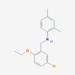 molecular formula C17H20BrNO B425524 N-(5-bromo-2-ethoxybenzyl)-N-(2,4-dimethylphenyl)amine 