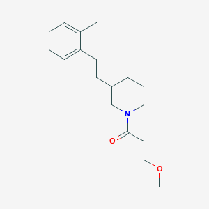 1-(3-methoxypropanoyl)-3-[2-(2-methylphenyl)ethyl]piperidine