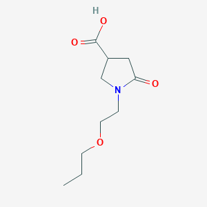 molecular formula C10H17NO4 B4255430 5-oxo-1-(2-propoxyethyl)pyrrolidine-3-carboxylic acid 