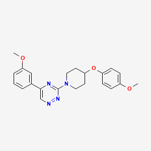 3-[4-(4-methoxyphenoxy)-1-piperidinyl]-5-(3-methoxyphenyl)-1,2,4-triazine