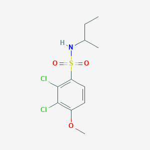 molecular formula C11H15Cl2NO3S B425548 N-(sec-butyl)-2,3-dichloro-4-methoxybenzenesulfonamide 