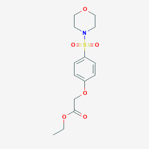 molecular formula C14H19NO6S B425549 Ethyl 2-(4-(morpholinosulfonyl)phenoxy)acetate CAS No. 664314-12-9