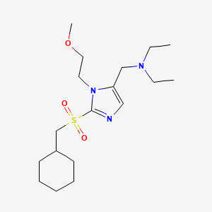 N-{[2-[(cyclohexylmethyl)sulfonyl]-1-(2-methoxyethyl)-1H-imidazol-5-yl]methyl}-N-ethylethanamine