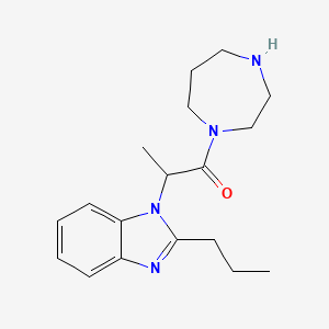 1-[2-(1,4-diazepan-1-yl)-1-methyl-2-oxoethyl]-2-propyl-1H-benzimidazole dihydrochloride