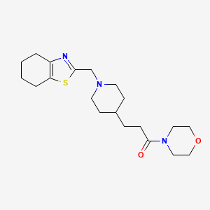 2-({4-[3-(4-morpholinyl)-3-oxopropyl]-1-piperidinyl}methyl)-4,5,6,7-tetrahydro-1,3-benzothiazole