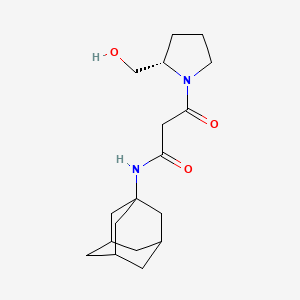 N-1-adamantyl-3-[(2S)-2-(hydroxymethyl)pyrrolidin-1-yl]-3-oxopropanamide