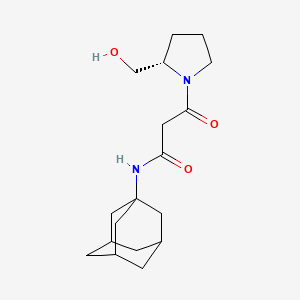 molecular formula C18H28N2O3 B4255594 N-1-adamantyl-3-[(2S)-2-(hydroxymethyl)pyrrolidin-1-yl]-3-oxopropanamide 