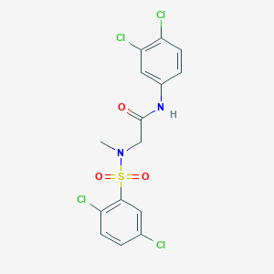 N-(3,4-dichlorophenyl)-2-[[(2,5-dichlorophenyl)sulfonyl](methyl)amino]acetamide