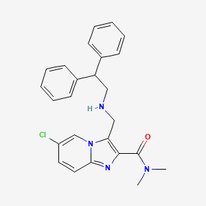 6-chloro-3-{[(2,2-diphenylethyl)amino]methyl}-N,N-dimethylimidazo[1,2-a]pyridine-2-carboxamide