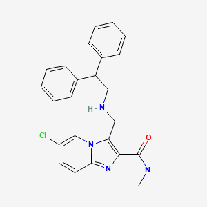 molecular formula C25H25ClN4O B4255624 6-chloro-3-{[(2,2-diphenylethyl)amino]methyl}-N,N-dimethylimidazo[1,2-a]pyridine-2-carboxamide 