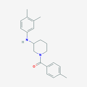 N-(3,4-dimethylphenyl)-1-(4-methylbenzoyl)-3-piperidinamine