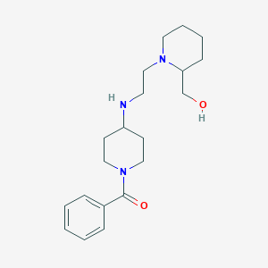 (1-{2-[(1-benzoylpiperidin-4-yl)amino]ethyl}piperidin-2-yl)methanol