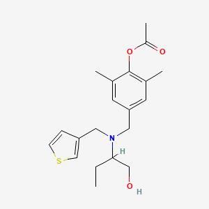 4-{[[1-(hydroxymethyl)propyl](3-thienylmethyl)amino]methyl}-2,6-dimethylphenyl acetate