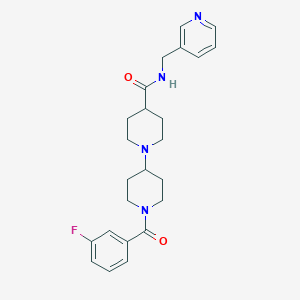 1'-(3-fluorobenzoyl)-N-(3-pyridinylmethyl)-1,4'-bipiperidine-4-carboxamide