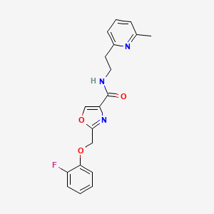 2-[(2-fluorophenoxy)methyl]-N-[2-(6-methyl-2-pyridinyl)ethyl]-1,3-oxazole-4-carboxamide