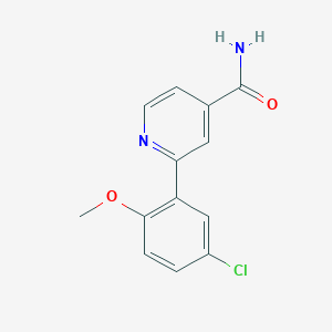 molecular formula C13H11ClN2O2 B4255767 2-(5-chloro-2-methoxyphenyl)isonicotinamide 