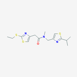 2-[2-(ethylthio)-1,3-thiazol-4-yl]-N-[(2-isopropyl-1,3-thiazol-4-yl)methyl]-N-methylacetamide